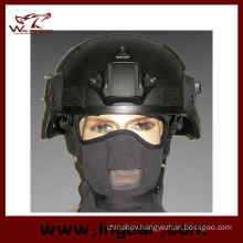 Military Mich 2000 Ach Helmet with Nvg Mount & Side Rail Action Version Helmet Black